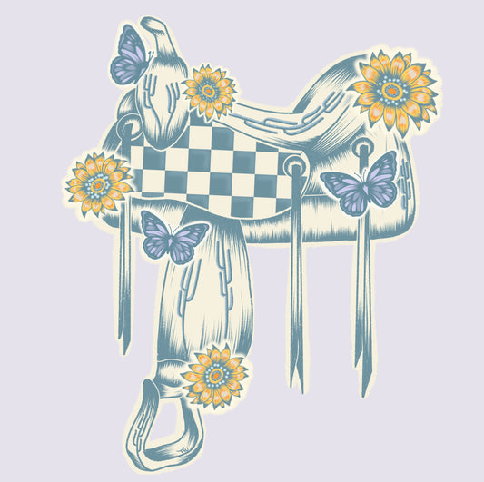 In the Saddle Graphic
