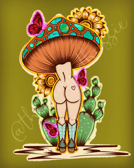 Mushroom Lady Graphic